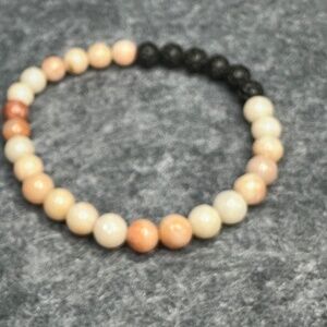 Natural Gemstone and Agate Beaded Round Healing Braces